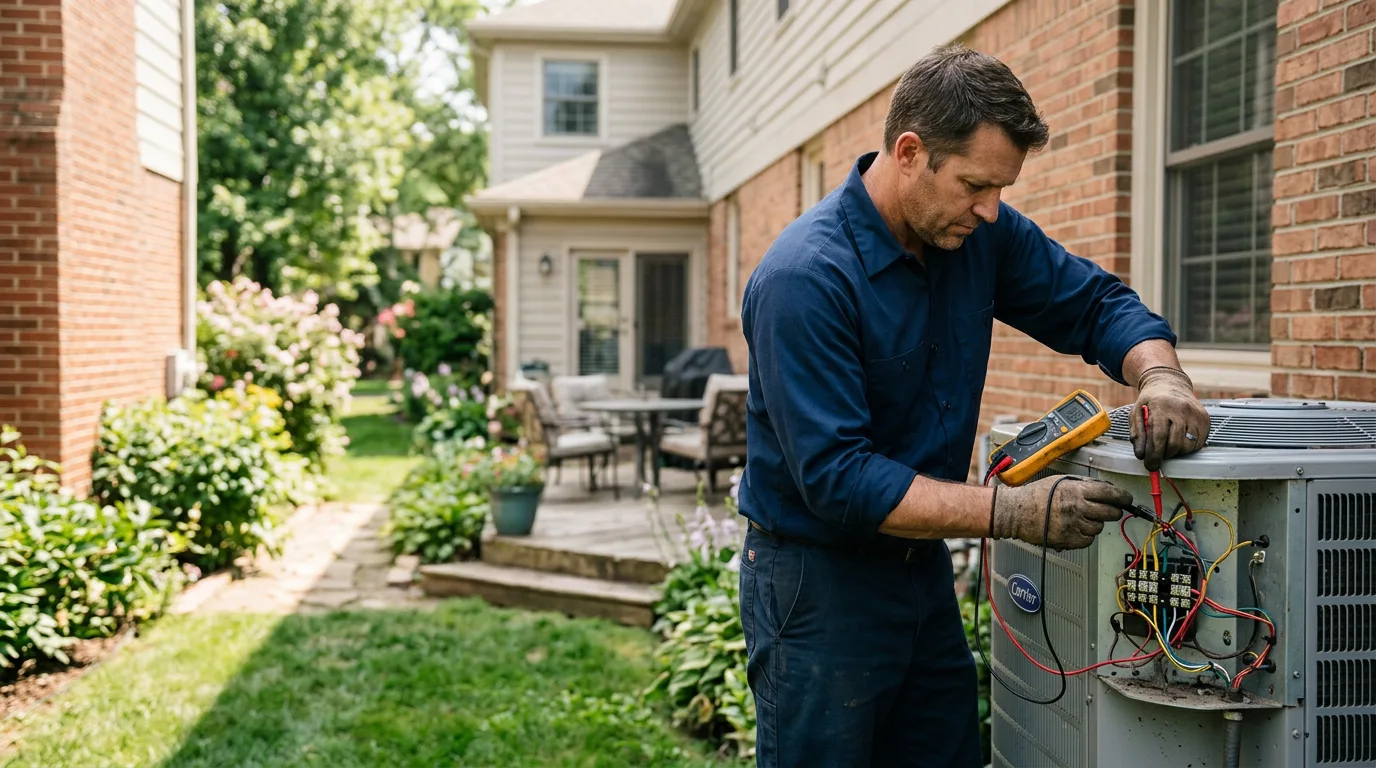 HVAC technician working near West Liberty, KY